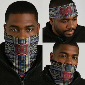 Seychelles Roots Neck Gaiter African Pride in Fingerprint and Tribal Colors - African Pride