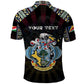 Personalized Seychelles Roots Polo Shirt African Pride in Fingerprint and Tribal Colors