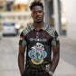 Personalized Seychelles Roots Polo Shirt African Pride in Fingerprint and Tribal Colors