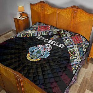 Seychelles Roots Quilt African Pride in Fingerprint and Tribal Colors