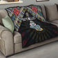 Seychelles Roots Quilt African Pride in Fingerprint and Tribal Colors