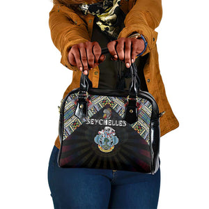 Seychelles Roots Shoulder Handbag African Pride in Fingerprint and Tribal Colors