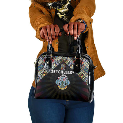 Seychelles Roots Shoulder Handbag African Pride in Fingerprint and Tribal Colors
