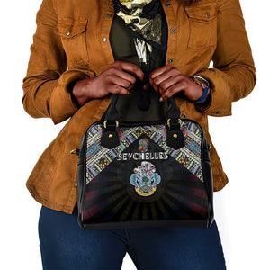 Seychelles Roots Shoulder Handbag African Pride in Fingerprint and Tribal Colors