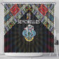 Seychelles Roots Shower Curtain African Pride in Fingerprint and Tribal Colors