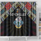 Seychelles Roots Shower Curtain African Pride in Fingerprint and Tribal Colors