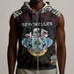 Personalized Seychelles Roots Sleeveless Zip Hoodie African Pride in Fingerprint and Tribal Colors - African Pride