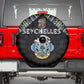 Seychelles Roots Spare Tire Cover African Pride in Fingerprint and Tribal Colors
