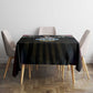 Seychelles Roots Tablecloth African Pride in Fingerprint and Tribal Colors