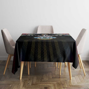 Seychelles Roots Tablecloth African Pride in Fingerprint and Tribal Colors