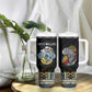 Seychelles Roots Tumbler With Handle African Pride in Fingerprint and Tribal Colors