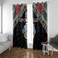 Seychelles Roots Window Curtain African Pride in Fingerprint and Tribal Colors