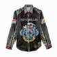 Personalized Seychelles Roots Women Casual Shirt African Pride in Fingerprint and Tribal Colors