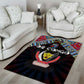 DR Congo Roots Area Rug African Pride in Fingerprint and Tribal Colors