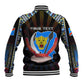 Personalized DR Congo Roots Baseball Jacket African Pride in Fingerprint and Tribal Colors