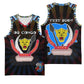 Personalized DR Congo Roots Basketball Jersey African Pride in Fingerprint and Tribal Colors - African Pride