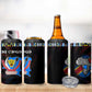 DR Congo Roots 4 in 1 Can Cooler Tumbler African Pride in Fingerprint and Tribal Colors