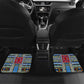DR Congo Roots Car Mats African Pride in Fingerprint and Tribal Colors