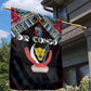 DR Congo Roots Garden Flag African Pride in Fingerprint and Tribal Colors