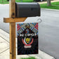 DR Congo Roots Garden Flag African Pride in Fingerprint and Tribal Colors