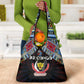 DR Congo Roots Grocery Bag African Pride in Fingerprint and Tribal Colors
