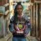 Personalized DR Congo Roots Hoodie African Pride in Fingerprint and Tribal Colors