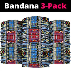 DR Congo Roots Neck Gaiter African Pride in Fingerprint and Tribal Colors - African Pride