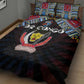 DR Congo Roots Quilt Bed Set African Pride in Fingerprint and Tribal Colors