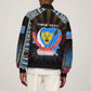 Personalized DR Congo Roots Sleeve Zip Bomber Jacket African Pride in Fingerprint and Tribal Colors