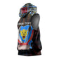 Personalized DR Congo Roots Sleeveless Hoodie African Pride in Fingerprint and Tribal Colors - African Pride