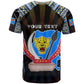 Personalized DR Congo Roots T shirt African Pride in Fingerprint and Tribal Colors
