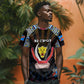 Personalized DR Congo Roots T shirt African Pride in Fingerprint and Tribal Colors