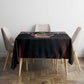 DR Congo Roots Tablecloth African Pride in Fingerprint and Tribal Colors