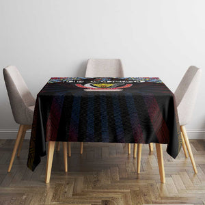 DR Congo Roots Tablecloth African Pride in Fingerprint and Tribal Colors
