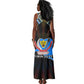 Personalized DR Congo Roots Tank Maxi Dress African Pride in Fingerprint and Tribal Colors