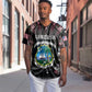 Personalized Liberia Roots Baseball Jersey African Pride in Fingerprint and Tribal Colors