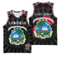 Personalized Liberia Roots Basketball Jersey African Pride in Fingerprint and Tribal Colors - African Pride