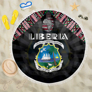 Liberia Roots Beach Blanket African Pride in Fingerprint and Tribal Colors