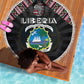 Liberia Roots Beach Blanket African Pride in Fingerprint and Tribal Colors