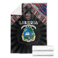 Liberia Roots Blanket African Pride in Fingerprint and Tribal Colors