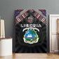 Liberia Roots Canvas Wall Art African Pride in Fingerprint and Tribal Colors