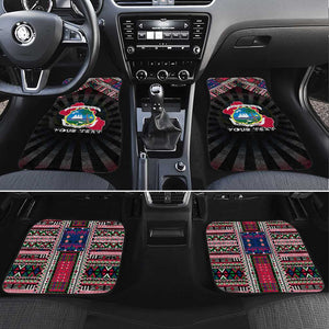 Liberia Roots Car Mats African Pride in Fingerprint and Tribal Colors