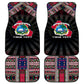 Liberia Roots Car Mats African Pride in Fingerprint and Tribal Colors