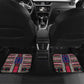 Liberia Roots Car Mats African Pride in Fingerprint and Tribal Colors