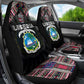 Liberia Roots Car Seat Cover African Pride in Fingerprint and Tribal Colors