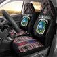 Liberia Roots Car Seat Cover African Pride in Fingerprint and Tribal Colors