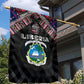 Liberia Roots Garden Flag African Pride in Fingerprint and Tribal Colors