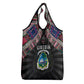 Liberia Roots Grocery Bag African Pride in Fingerprint and Tribal Colors