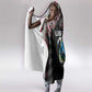 Liberia Roots Hooded Blanket African Pride in Fingerprint and Tribal Colors