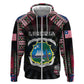 Personalized Liberia Roots Hoodie African Pride in Fingerprint and Tribal Colors